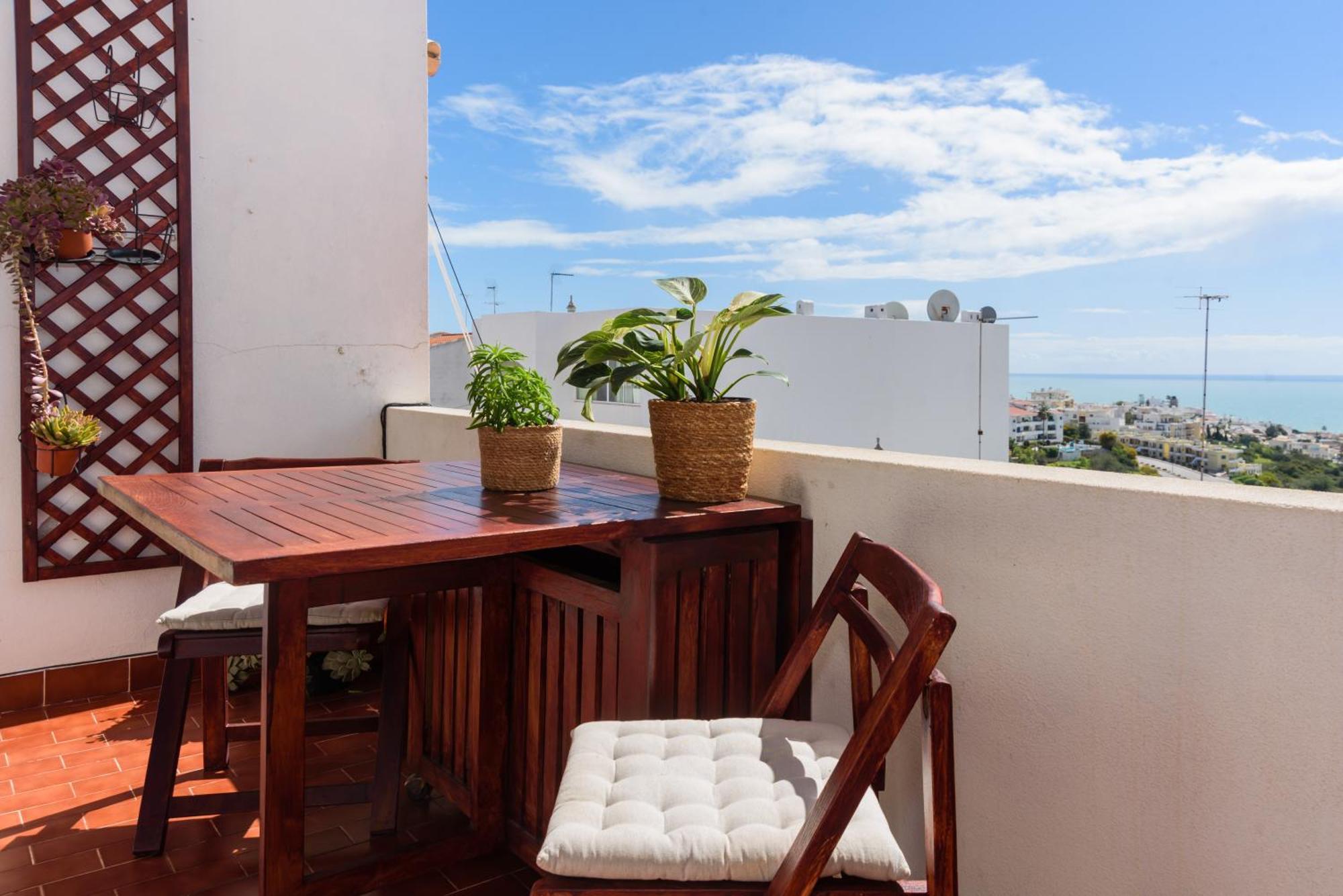 Hillside Studio With Sea View & Fibre Internet Albufeira Eksteriør bilde