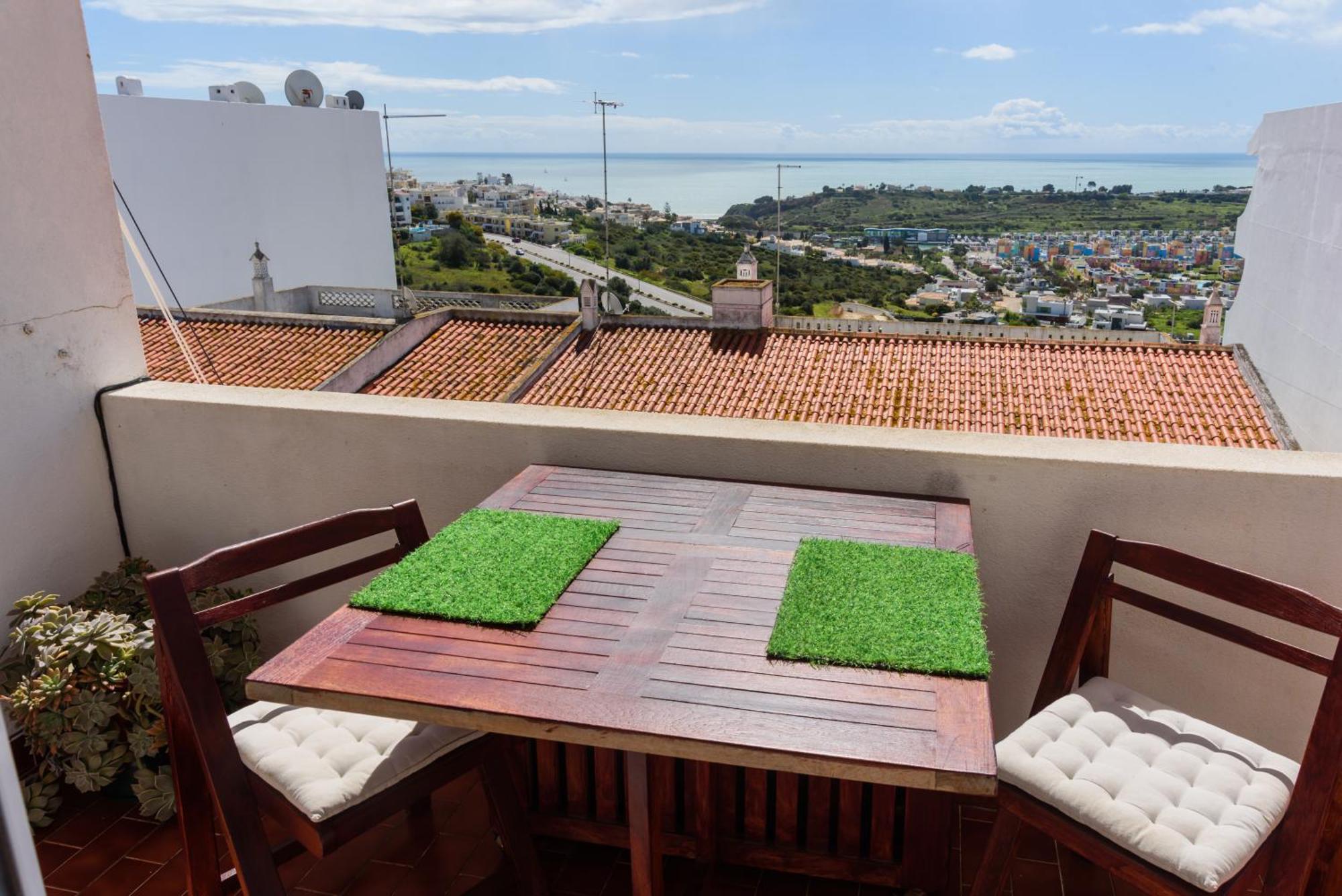 Hillside Studio With Sea View & Fibre Internet Albufeira Eksteriør bilde